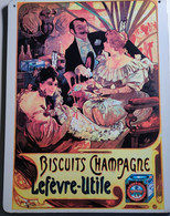 BISCUIT CHAMPAGNE LEFEVRE UTILE ( MUCHA ) - Andere & Zonder Classificatie