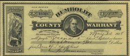HUMBOLDT COUNTY WARRANT, STATE OF NEVADA - Bank En Verzekering