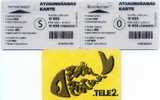 Latvia-"gold Fish" Prepaid Cards-2(YELLOW) - Latvia