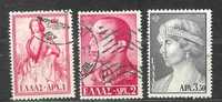 GRECE OBL. POSTES N° 645 647 649 - Used Stamps