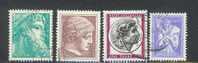 GRECE OBL. POSTES N° 670 672 674 674A - Used Stamps