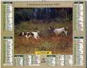 L´almanach Du Facteur  1995  Dépt 86-chiens De Chasse---pointers Et épagneuls - Groot Formaat: 1991-00