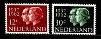 Ned 1962 Jubileum Zegels Serie Mint Hinged 764-765 #219 - Unused Stamps