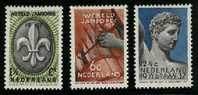 Ned 1937 Jamborree Serie Mint Hinged 293-295 #49 - Unused Stamps