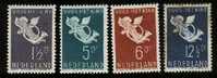 Ned 1936 Kinder Serie Mint Hinged 289-292 # 139 - Unused Stamps