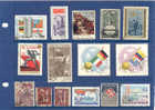 LOT 15 TIMBRES STAMPS USED FLAG DRAPEAUX - Stamps