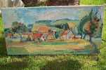 BEAU TABLEAU PAYSAGE SIGNE - Oelbilder