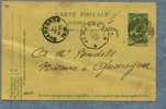 Entier 41 Met Achthoekige Telegraafstempel JEMAPPES Op 29/05/1908 - Other & Unclassified