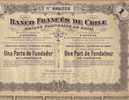 BANQUE FRANCAISE DU CHILI (SANTIAGO 1917) - Banca & Assicurazione