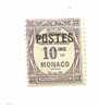 Monaco N° 141 Taxe 10 C Violet - Other & Unclassified