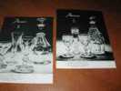 Lot 2 Publicites Cristal Baccarat 1966 + 1967 - Vidrio & Cristal