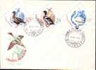 FDC Bird Raptors 1965. - Storks & Long-legged Wading Birds