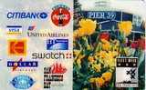 USA  PREPAID SAN FRANCISCO FLEURS UNITED AIRLINES CITIBANK COCA COLA  KODAK VISA 10 U - Lebensmittel