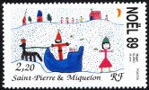 1989 Noël - Unused Stamps