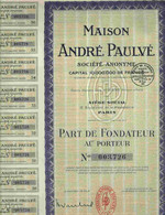 RARE : MAISON ANDRE PAULVE ( P.F) (FILM PRODUCTEUR) - Cinema & Teatro