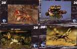 BRESIL 4 CARTES CRABES TELEMAR RARE - Fische