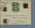 277 (x4)+281 + 315 + Uitgeknipte "Kepi" Op Brief Met Stempel GENT Op 20/04/1931 Mooie Frankeering - Juiste Port 70c.!! - 1929-1937 Leone Araldico