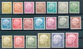 GERMANY "HEUSS I" 1954 SET COMPL NEVER HINGED - Neufs