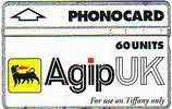 GB STATION PETROL AGIP 60 U  MAGNET  RARE - [ 2] Plataformas Petroleras