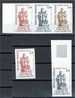 FRANCE, "MARTYRS" 1981, 5 IMPERFORATED COLOR PROOFS VF MNH **! - Andere & Zonder Classificatie
