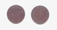 1 REICHSPFENNIG 1931 F - 1 Rentenpfennig & 1 Reichspfennig