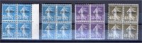 FRANCE SUPERB GROUP "SPECIMEN" IN BLOCKS OF 4, NEVER HINGED **! - Cours D'Instruction