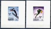 SHARJAH 8 SHEETLETS/PROOFS OLYMPIC GAMES GRENOBLE - Invierno 1968: Grenoble