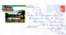 Entier Postal PAP Local Personalisé. Lamazière Basse. Entre Vianon Et Luzège. étang - Prêts-à-poster:Overprinting/Luquet