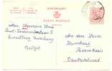 Bk 2.5 Fr Naar Buitenland Vanuit Zwartberg - Cartes Postales 1951-..