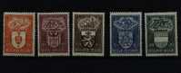 756/60 (x)   (cote 19,5 Euro)(a20%) - Unused Stamps