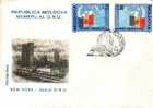 FDC Moldova With O.N.U. - Sellos