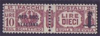 ITALIAN SOCIAL REPUBLIC - 10 LIRE PACCCHI - 1944 NEVER HINGED ** - Pacchi Postali