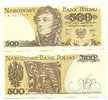 Billet De Pologne 500 Zlotych 1982 - Polonia