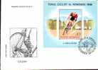 Romania FDC With Cycling 1986. - Radsport