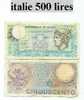 Billet D´italie 500 Lires 1979 - Andere & Zonder Classificatie