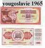 Billet De Yougoslavie 100 Dinars 1965 - Yougoslavie