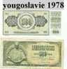 Billet De Yougoslavie 500 Dinars 1978 - Yugoslavia