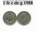 Piece De 1 Fr Charle De Gaulle 1988 - Commemorative