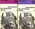 Der Zauberberg Par Thomas Mann (2 Volumes) Fischer Bücherei, 1967 - German Authors