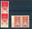 TURKEY, SET 1960 IN PAIRS PARTIALY IMPERFORATED! - Unused Stamps