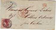 Tres Belle Lettre D´ALOST 5/9/1853 Vers La FRANCE N°8 4M *SUPERBE* - 1851-1857 Medaillons (6/8)