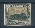 GERMANY SAAR 75 CENTIMES IMPERFORATED VF MNH **! - Autres & Non Classés