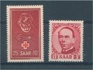 GERMANY SAAR 2 GOOD VALUES 1950 NEVER HINGED **! - Sonstige & Ohne Zuordnung