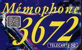 @+ Télécarte MEMOPHONE 3672 JAZZ- 50U - SC5 - 06/93. - Zonder Classificatie