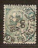 Monaco 1891-1894 Yvertnr. 16 (°) Used Obiltéré  Cote 40 Euro - Used Stamps