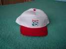 Casquette Crème - Penne Rouge - Logo "Eternit" - Réglable - Neuve - Ref 908 - Autres & Non Classés