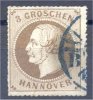 GERMANY, HANOVER 3 GROSCHEN 1864 ROULETTED, USED! - Hanover