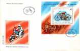 Romania 1985 FDC With Motorbikes. - Motos