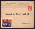 FRANCE 1000 YEARS OF NORMANDIE LABEL ON COVER - Briefe U. Dokumente