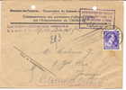 COB 693 Léopold III Col Ouvert Avec V Sur Lettre De Remboursement - 1936-1957 Open Kraag